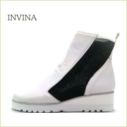 INVINA　インビナ  iv1448wt 　ホワイト 【かわいいキラキラ素材　お洒落でセンス度アップする　INVINA　シンプル ショートブーツ】
