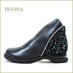 invina　インビナ  iv2213nv 　ネイビー　【新鮮感覚・オシャレに履こう！可愛いシンプルデザイン・INVINA　アルファベットのアンクルブーツ】