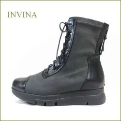 invina　インビナ  iv52273bl 　ブラック　【おしゃれなシルエット 後ろファスナー・・ワンランク昇格の履きやすさ・・invina　おでかけが 楽しめます。。】