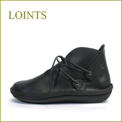 loints  ロインツ　lo55931bl  ブラック　【足袋の様な履き心地！３Dコンフォートソール・・Loints・・シンプルレースアップ】