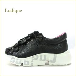 ludique　ルディック  lu50288bl 　ブラック　【可愛いお花が咲いている！ludique　気持ちのよい土踏まずクッションインソール】