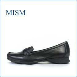 mism　ミズム　ms9801bl　ブラック　【フィットする厚めのクッション・・走れる程履きやすい。。mism ビットローファー】