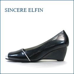 sinsere elfin  シンシアエルファン  si1622nv  ネイビー　【バツグンの履き心地・・すっきりシンプル・sinsere elfin・ウェッジパンプス】