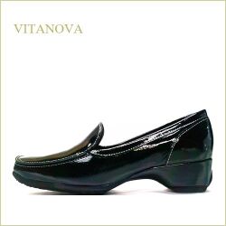 VITANOVA  ビタノバ   vt9910ble 　ブラックエナメル　【履きやすいからロングセラー・・あわせやすいシンプル  vitanova  大活躍 スリッポン】