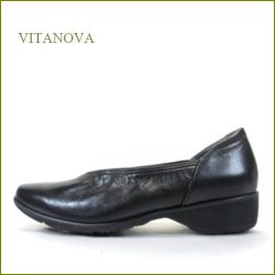 vitanova　ビタノバ　vt8360bl  ブラック　【小足にみせる チョット深めのＶカット・・バツグンの軽さとクッション。vitanova シンプル カッタ―パンプス】