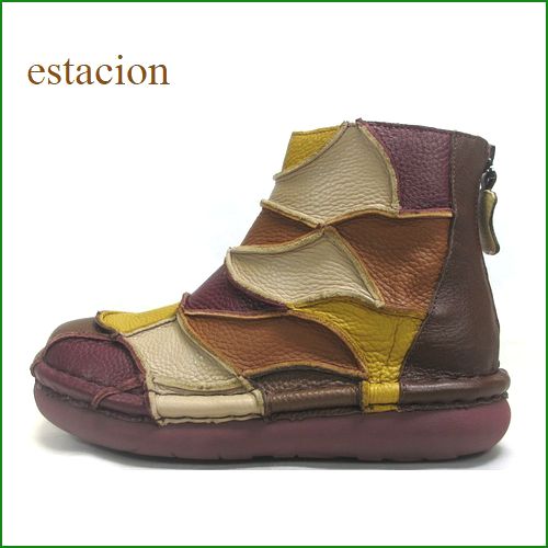 エスタシオン靴 estacion et466brmt ブラウンマルチ 【ハッピー気分で