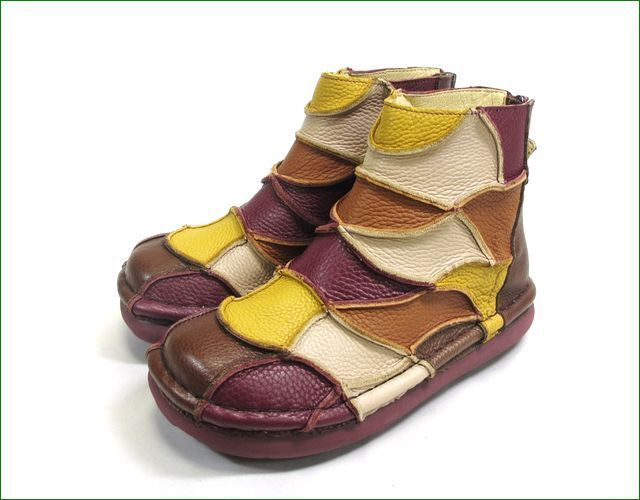 エスタシオン靴 estacion et466brmt ブラウンマルチ 【ハッピー