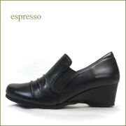 Espresso  エスプレッソ  ep1602bl  ブラック　【きれいなシルエット・・かわいいヒール・・ Espresso　クッションの良いパンプス 】