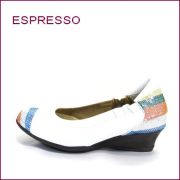 espresso  エスプレッソ  ep25661wt  ホワイト　【ぴったり足を包む・・楽らくソフトレザー・・espresso すっきり ４Ｅ・ウェッジソール】