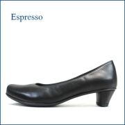 Espresso  エスプレッソ  ep2800bl  ブラック　【きれいなシルエット・・かわいいヒール・・ Espresso　クッションの良いパンプス 】