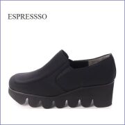 ESPRESSO  エスプレッソ　ep902bl ブラック 【外反母趾にやさしい履き心・軽量・撥水 espresso 厚底スリッポン】