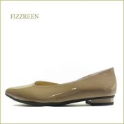 FIZZREEN　フィズリーン  fr2470oke 　オークエナメル　【きれいなシンプルデザイン！ 合わせやすいオーク色  fizzreen 大活躍のエナメルパンプス】
