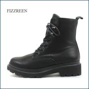 fizzreen　フィズリーン　fr2540bl  ブラック  【人気のデザインで歩こう・・新鮮・最新・注目タンクソール！fizzreen　編み上げブーツ】