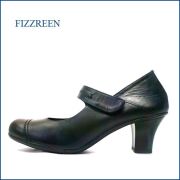 FIZZREEN フィズリーン fr279bl ブラック　【やさしい丸さのラウンドトー・・ぴったりベルトでフィット・fizzreen 　大活躍のフォーマルなパンプス】