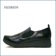 FIZZ REEN フィズリーン fr3608bl  ブラック【開張足に優しいメタパッド・まねきの良いボロネーゼ製法 fizzreen・快適スリッポン】