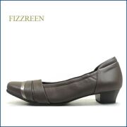 FIZZ REEN フィズリーン fr5840ch　チャコール　【土踏まずパッドでアーチをサポート・・fizzreen・３．５ｃｍヒール パンプス】