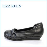 FIZZ REEN フィズリーン fr10bl   ブラック　【今スグ馴染む 柔らかレザーと・・かわいい丸さのコンフォート・・fizzreen リボン パンプス】