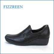 フィズリーン　fizzreen　fr2408bl ブラック　【つちふまずパッドでアーチをサポート・FIZZREEN・・ウェッジソールの合わせやすいスリッポン】