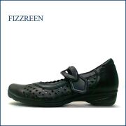 FIZZREEN　フィズリーン　fr2529bl　ブラック　【どんどん歩ける快適ソール・柔らかレザーでフィット・fizzreen　ベルトパンプス】