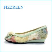fizz reen　フィズリーン　fr7001mt  ミントベージュ　【かわいい上品リボン・・新鮮なレース素材・・ＦＩＺＺＲＥＥＮ・・２重クッション・パンプス】
