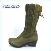 fizz reen フィズリーン fr7601ka  カーキ　【可愛さ新感覚。。スッポリ包む・・フィズリーン靴・・きんちゃく・かぼちゃのリボンブーツ】