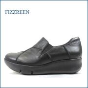 FIZZREEN フィズリーン fr9305bl 　ブラック　【二重クッションでふわっ　コロンとして可愛い　FIZZREEN　厚底スリッポン】