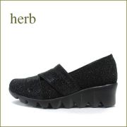 herb靴  ハーブ  hb8028bl  ブラック  【新鮮素材。登場！ブラックビーズでアピールしましょ。。herb靴 ぴかぴかパンプス】