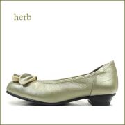 herb  ハーブ  hb3270ok   オークメタ　【グルグルリボンかわいい 足に吸いつく履き心地 ソフトレザーパンプス】