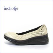 インコルジェ   incholje   in8394gg  グレージュ 【ソフトなレザーで バツグンのフィット感・ incholje 快適リボン パンプス】
