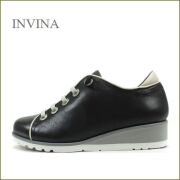 invina　インビナ  iv2419bl 　ブラックグレイ　【いい色コンビカラー・INVINA　歩行に優しい 安らぎのウェーブ調インソール】