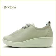 invina　インビナ  iv2560lgy 　ライトグレイ　【少し厚底の可愛いデザイン・INVINA　歩行に優しい 安らぎのウェーブ調インソール】