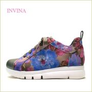 INVINA　インビナ  iv50295et　エタンフラワー　【お花で可愛さアップ！やさしい履き心地・INVINA 外反母趾対策の厚層インソール  スニーカー】