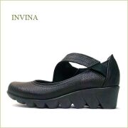 INVINA  インビナ iv87bl 　ブラック　【長時間でも快適でいられる・・とっておきの履き心地  INVINA　ななめのベルト パンプス 】