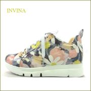 INVINA　インビナ  iv50295fw　フラワー　【お花で可愛さアップ！INVINA 外反母趾対策の厚層インソール  大人のスニーカー】
