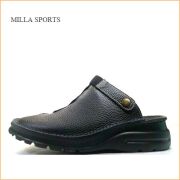 milla sports ミラスポーツ mi314bl ブラック　【軽いソールで歩こう！バックベルトにもなる milla sports スポッと履けるサボサンダル】