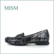 mism　ミズム　ms9801blh　ＧＡブラック　【フィットするラバーソール・・センスのある新鮮素材・mism ビットローファー】