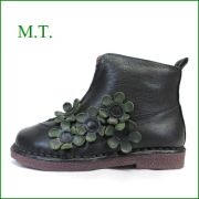 MT  エムティー  mt9203bl ブラック　【大人可愛いスタイリングにマッチする・・・快適に履きここち。。MT　可愛いお花のショートブーツ】