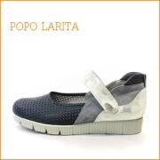 popolarita ポポラリタ　po1615nv　ネイビー　【フィットするラバー底・・センスのある新鮮素材・・popolarita ワンベルト】