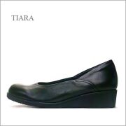 TIARA　ティアラ　ti6005bl  ブラック  【ずっと履いても安心の履きやすさ　優しいかかととアーチのパッド・・tiara  軽量シンプルパンプス】