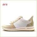 ara　アラ   OSAKA   ar24836wtbg  ホワイトベージュ　【ロングセラーから新色登場！ バツグンの履き心地　ara  OSAKA  ハイソフトインソールのスニーカー】