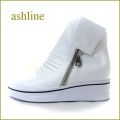 ashline　アシュライン　as15882wt　ホワイト　【オ―ルシーズン大活躍！！注目度アップの可愛いシンプルデザイン。。ashline・スニーカーハイカットスタイル】