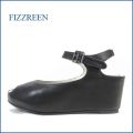 fizzreen   フィズリーン  fr1390bl 　ブラック　【コロンと可愛いインヒール・・フィットするネックベルト。。fizzreen　すっきりオープントゥ】