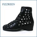 fizz reen フィズリーン fr2750bl ブラック　【水玉がいっぱい・・・ときめき 新鮮素材・・fizz reen　・・後ろファスナーアンクル】