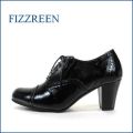 fizzreen  フィズリーン  fr3027bl ブラック　 【主役になれるソフトエナメル・・注目クラシカルな・・fizzreen・ レースアップ】