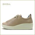 invina　インビナ  iv2560sp 　サーモンベージュ　【少し厚底の可愛いデザイン・INVINA　歩行に優しい 安らぎのウェーブ調インソール】