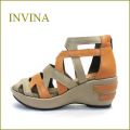 nvina　インビナ　iv4102bg　OGオーク  【プックリ、ボリュームのある・・厚底ソール・・invina・柔らかレザーサンダル】