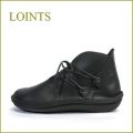 loints  ロインツ　lo55931bl  ブラック　【足袋の様な履き心地！３Dコンフォートソール・・Loints・・シンプルレースアップ】