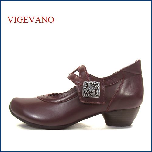 vigevano  ビジェバノ　vg7026wi　ボルドー　【靴職人手作りの１足・・優しく包む感じ・・　vigevano ベルトパンプス】