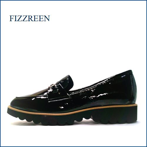 FIZZREEN　フィズリーン  fr9618ble 　ブラックエナメル　【新鮮・注目トラッド スタイル！ fizzreen　 履きやすい、大活躍のエナメル ローファー】
