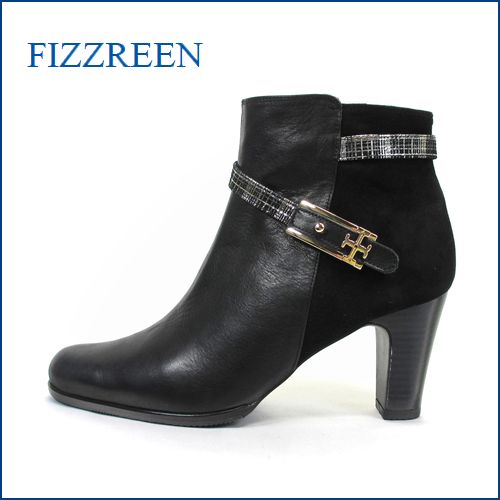 fizz reen フィズリーン fr7716bl ブラック　【きれいなラインで・・きれいにＦＩＴ・ＦＩＴ・ＦＩＴ・・ ｆｉｚｚｒｅｅｎ・楽々・ショートブーツ】